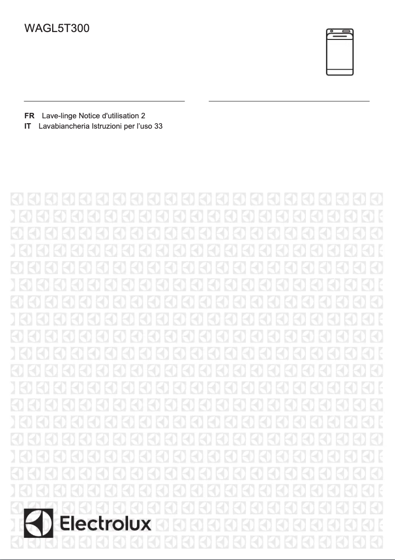 Page 1 de la notice Manuel utilisateur Electrolux WAGL5T300