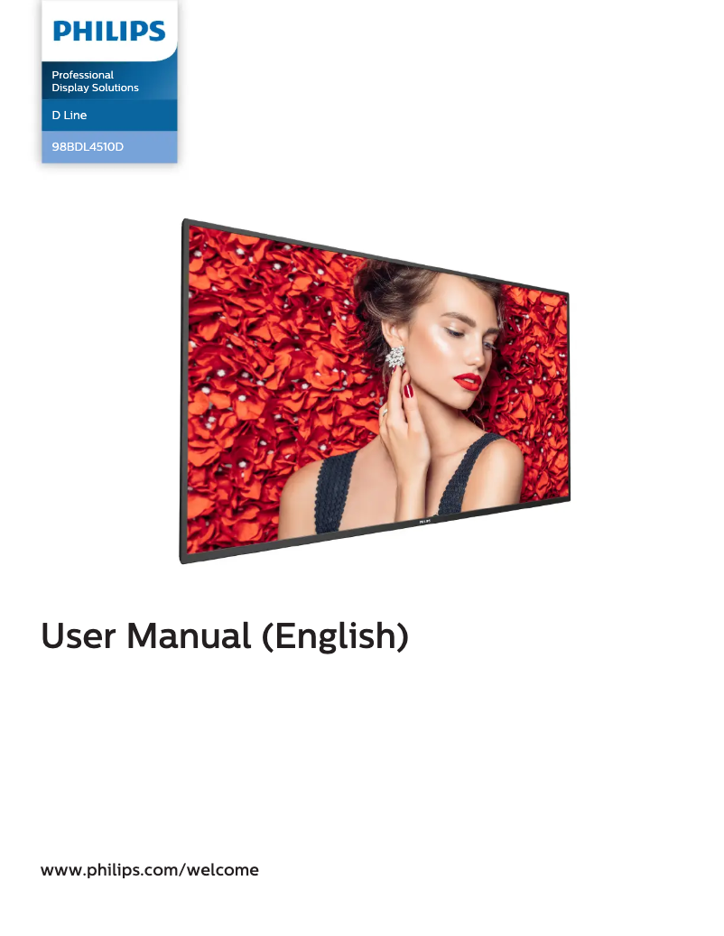 Image de la première page du manuel de l'appareil 98BDL4510D