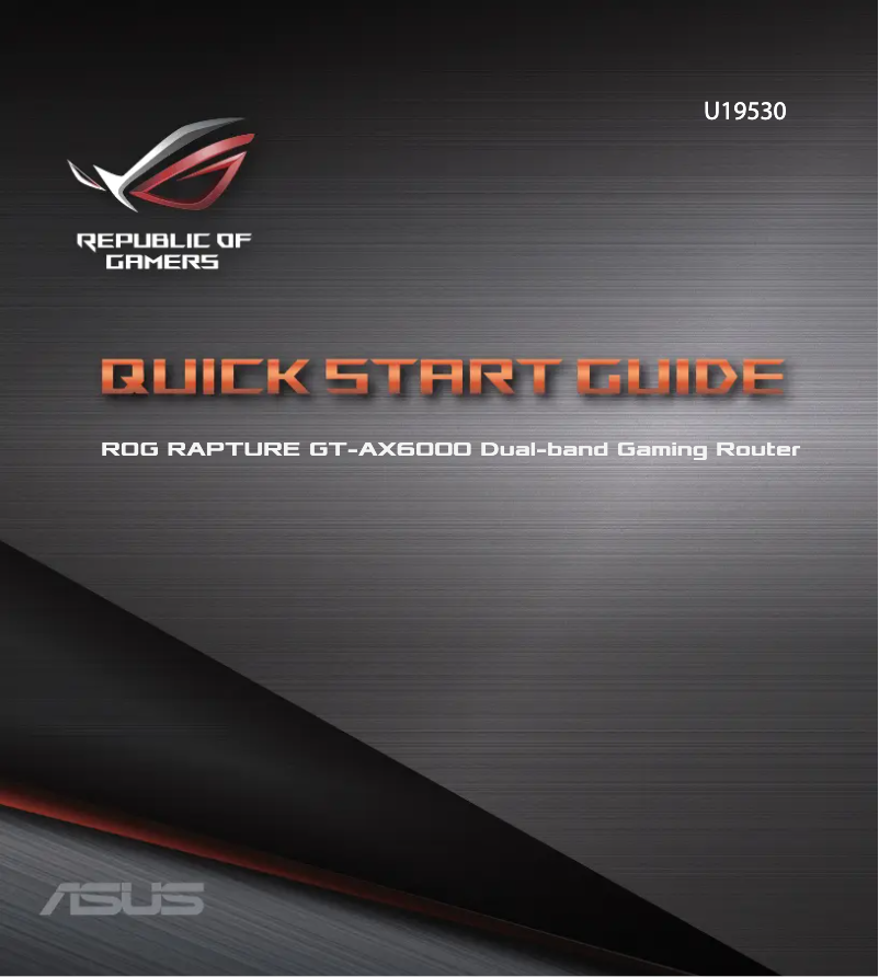 Página 1 del manual Manual de usuario Asus ROG Rapture GT-AX6000