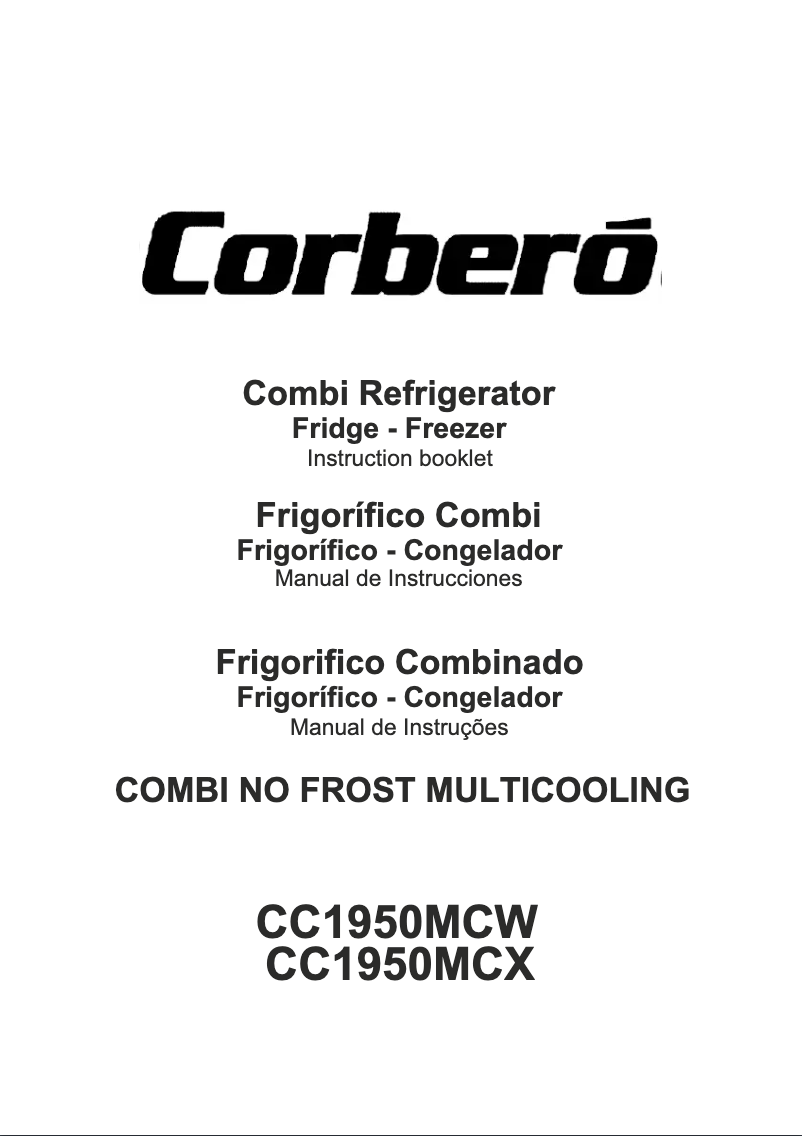 Page n°1 - Manuel utilisateur Corbero CC1950MCX