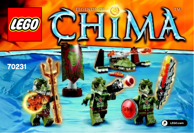 Page 1 de la notice Manuel utilisateur Lego Chima 70231