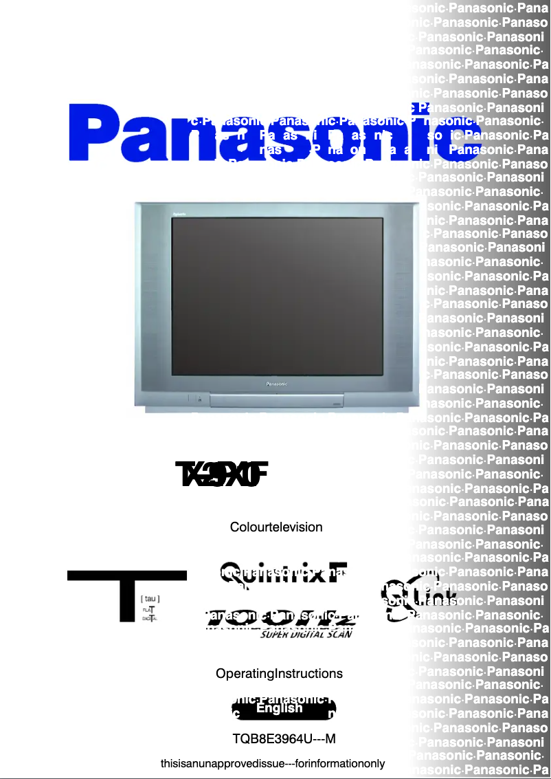 Página 1 del manual Manual de usuario Panasonic TX-29PX10F