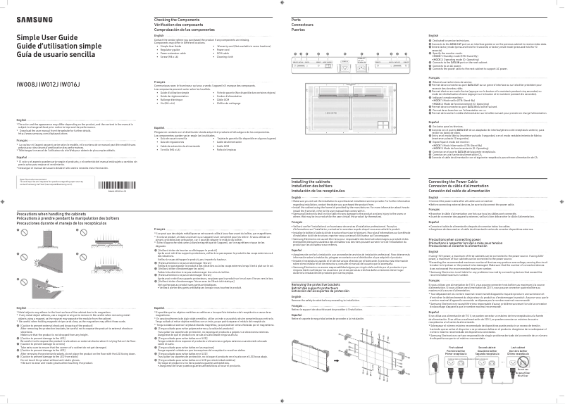 Image de la première page du manuel de l'appareil LH012IWJMWS