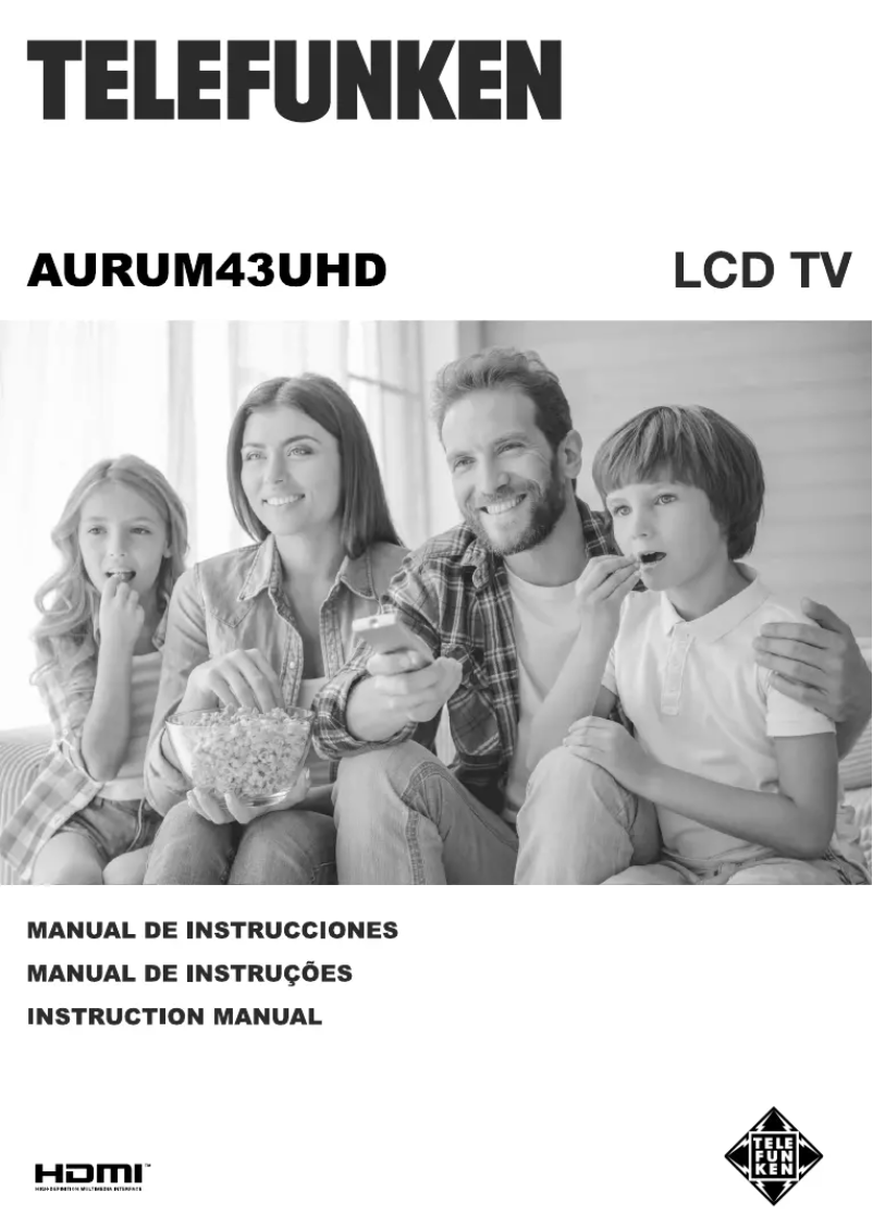 Page n°1 - Manuel utilisateur Telefunken AURUM43UHD