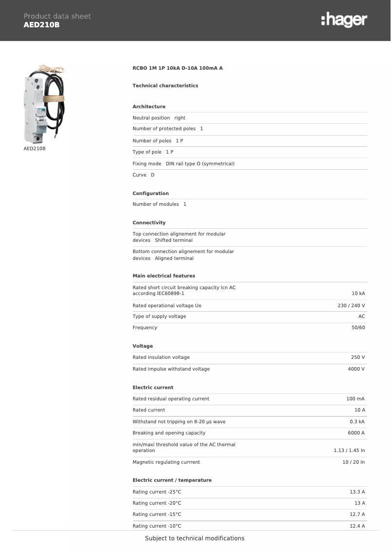 Image de la première page du manuel de l'appareil AED210B