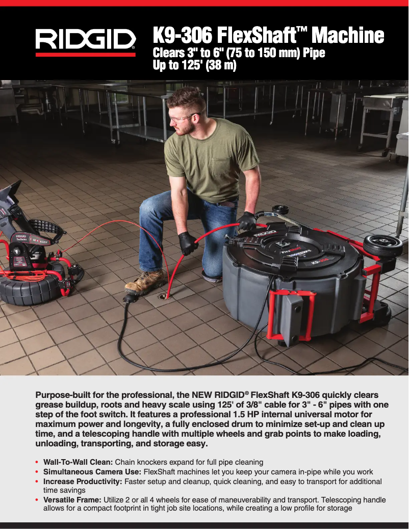 Page n°1 - Catalogue Ridgid FlexShaft K9-306