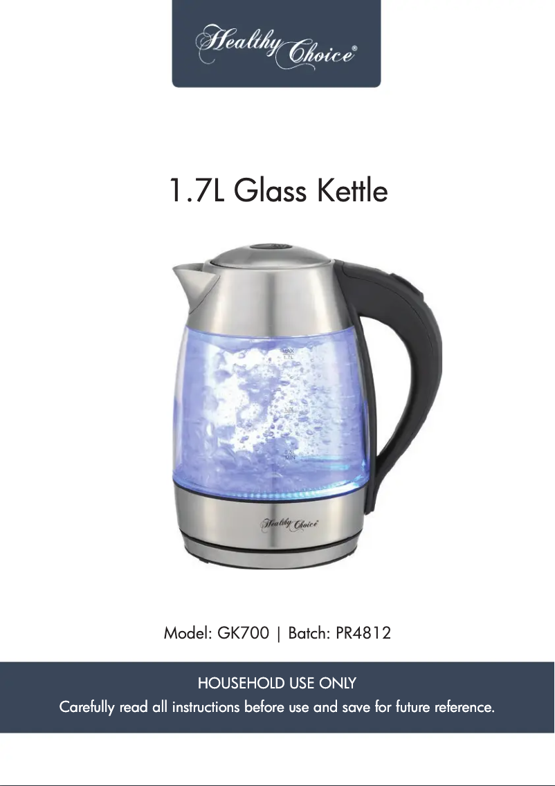 Page 1 de la notice Manuel utilisateur Lenoxx Healthy Choice GK700