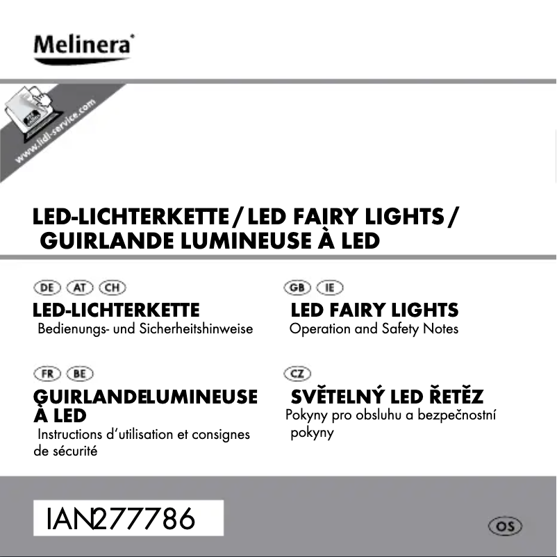 Page n°1 - Manuel utilisateur Melinera HG06467
