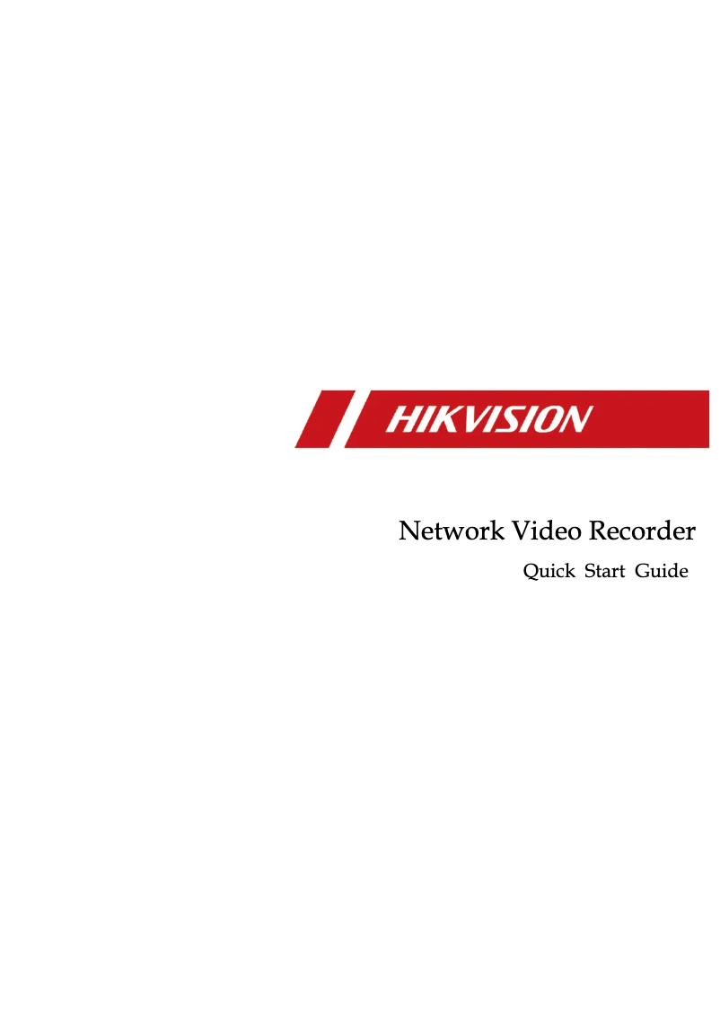 Page 1 de la notice Manuel utilisateur Hikvision NK42E3H-1T(WD)