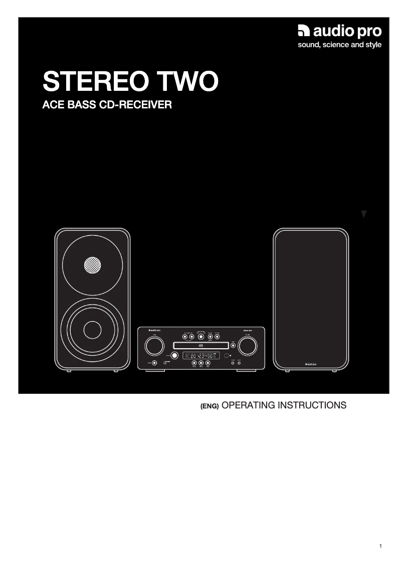 Page n°1 - Manuel utilisateur Audio Pro Stereo Two