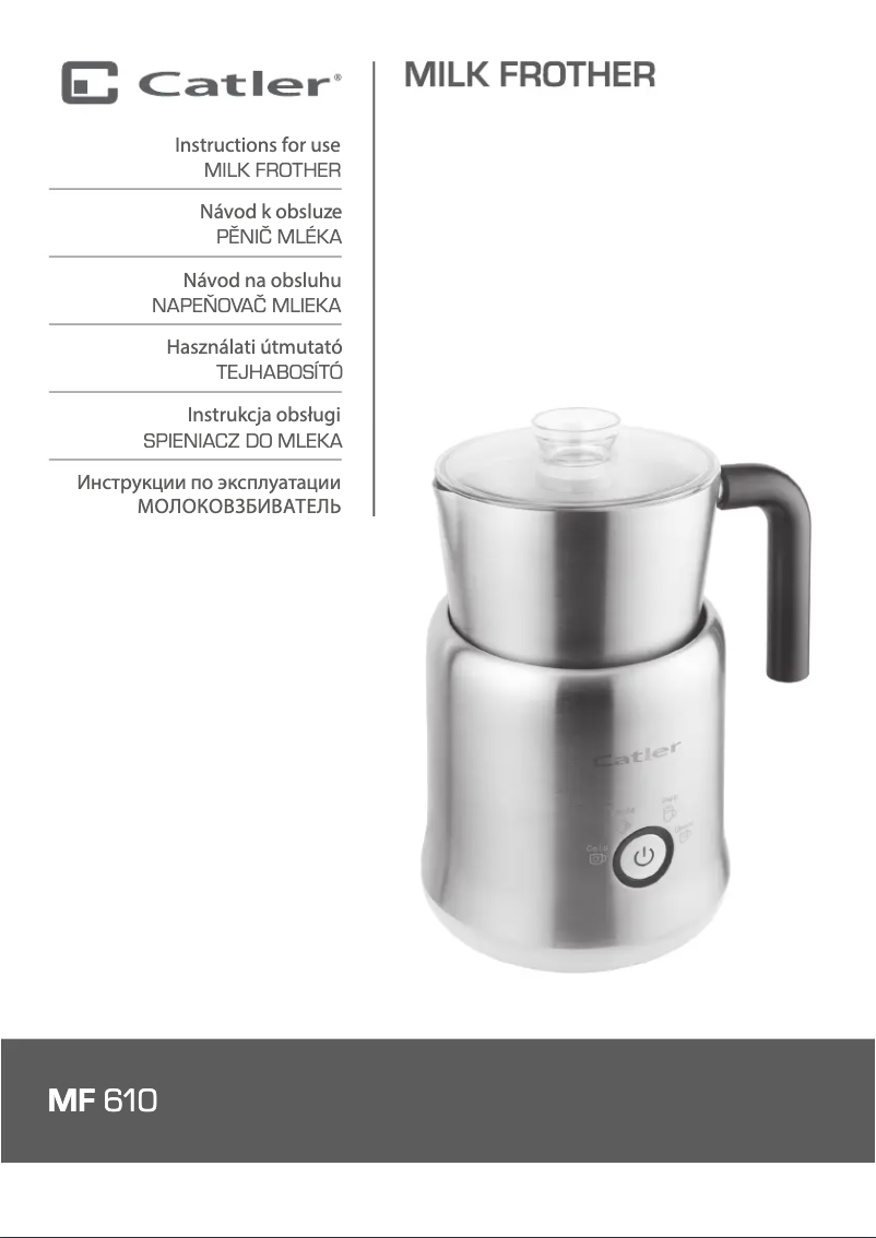Page 1 de la notice Manuel utilisateur Catler MF 610