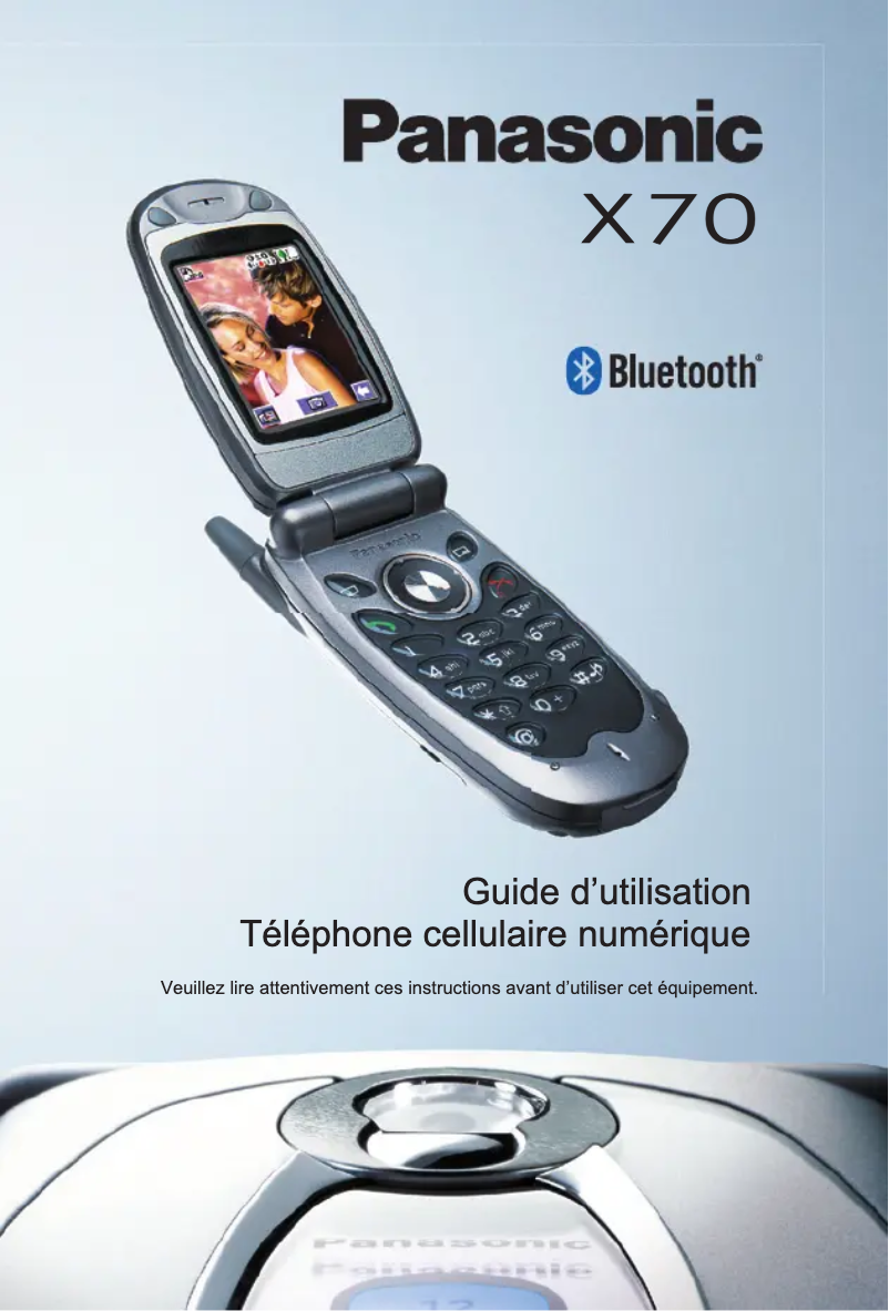 Image de la première page du manuel de l'appareil X70