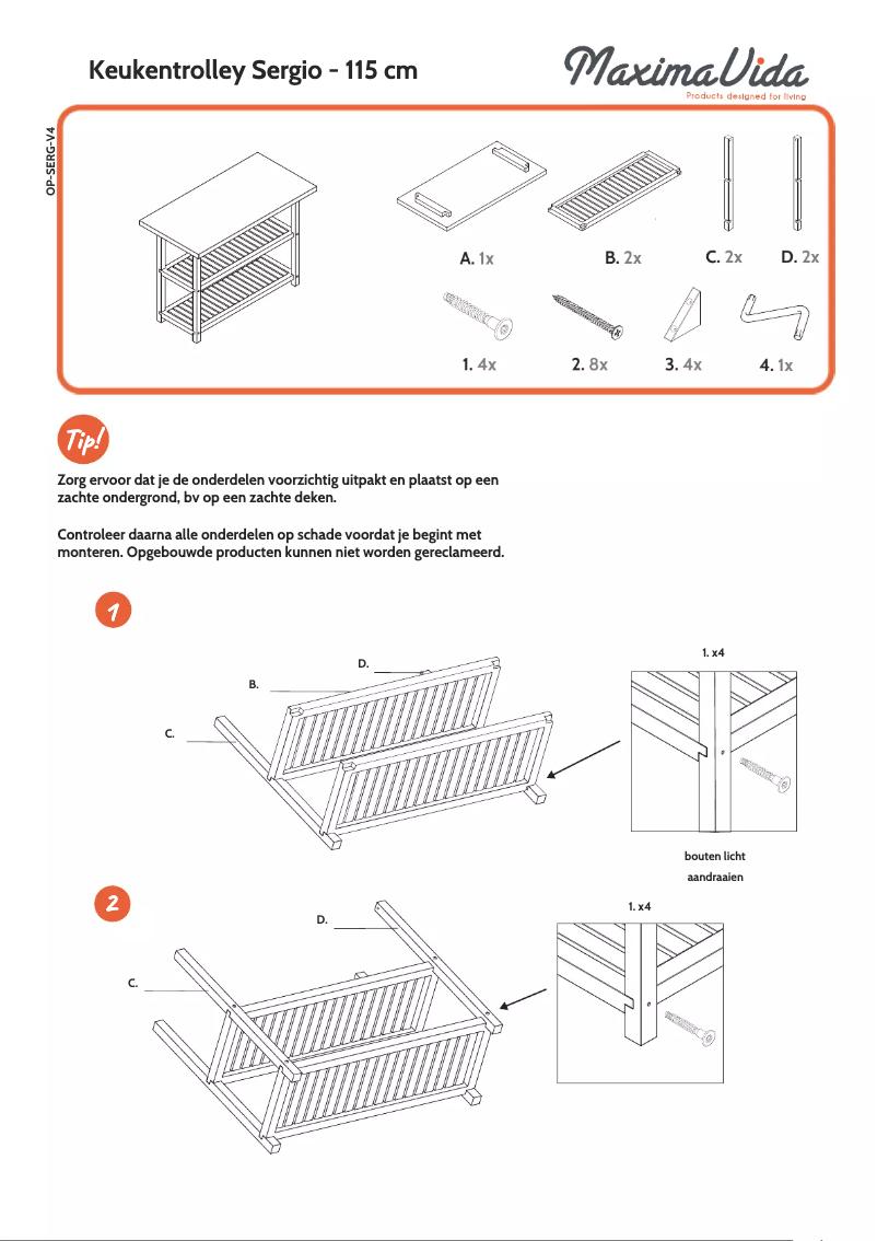 Page n°1 - Manuel utilisateur MaximaVida Sergio
