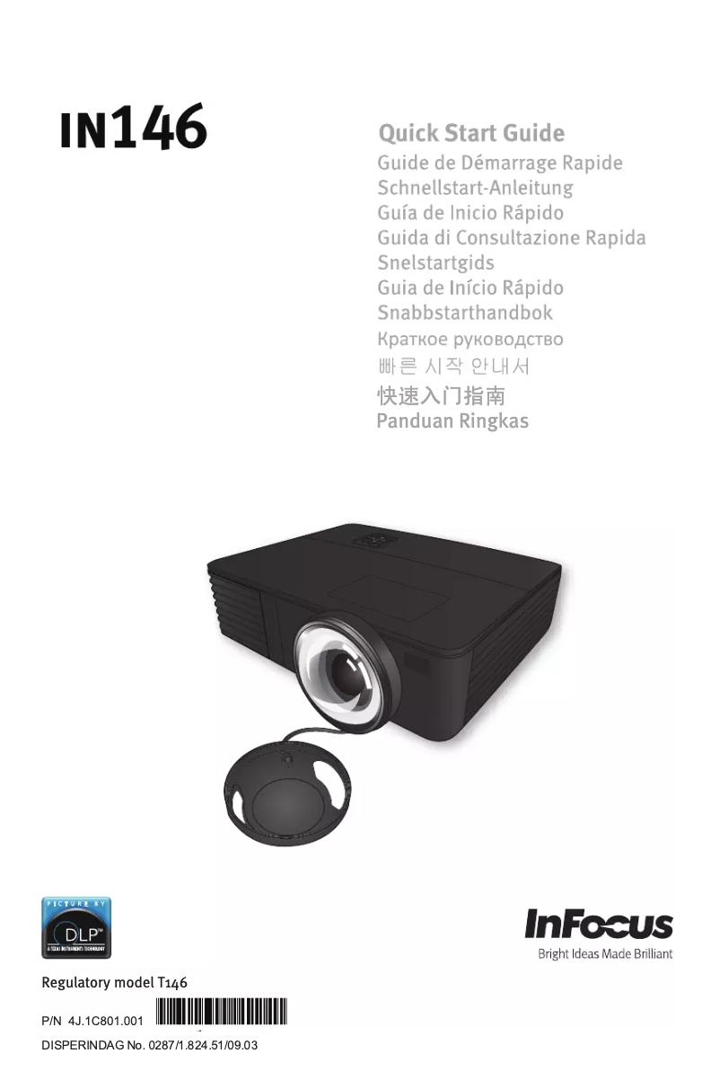 Page 1 de la notice Manuel utilisateur InFocus IN146