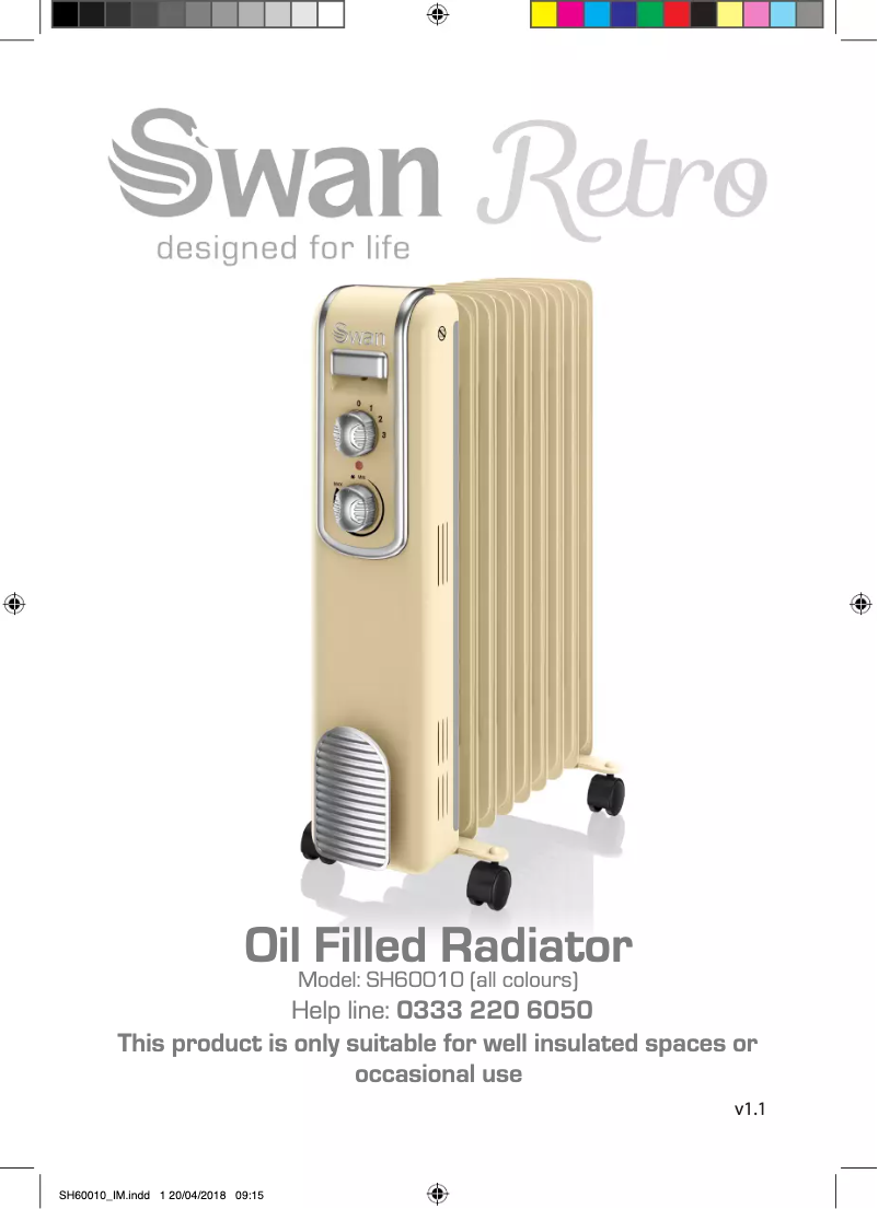 Page n°1 - Manuel utilisateur Swan SH60010GN