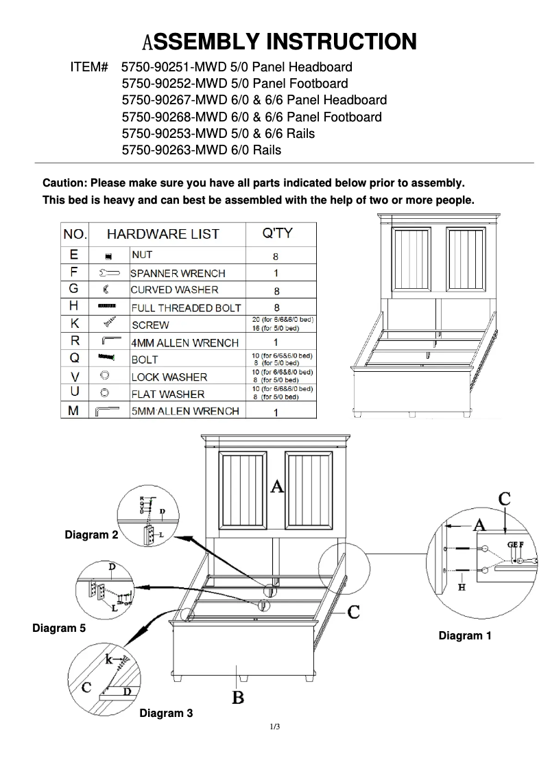 Image de la première page du manuel de l'appareil 5750-90266-MWD