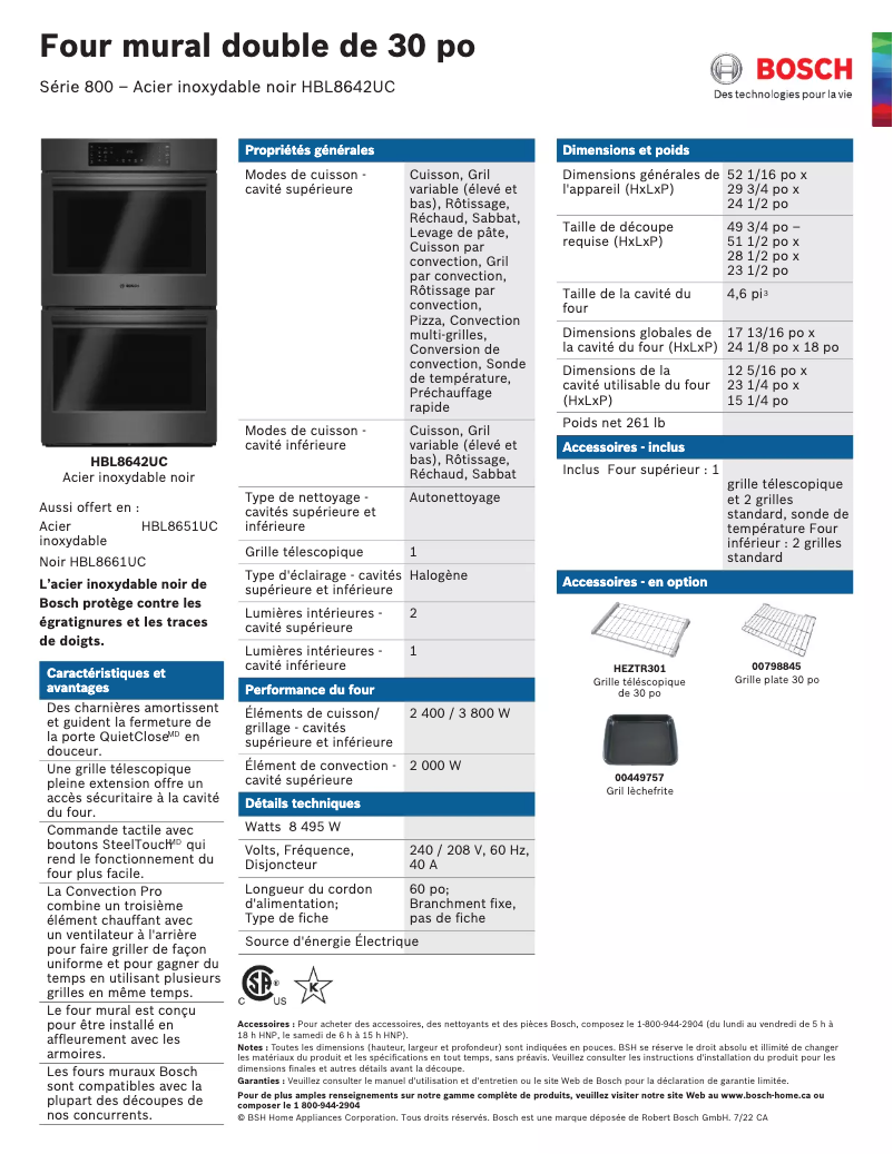 Image de la première page du manuel de l'appareil HBL8642UC