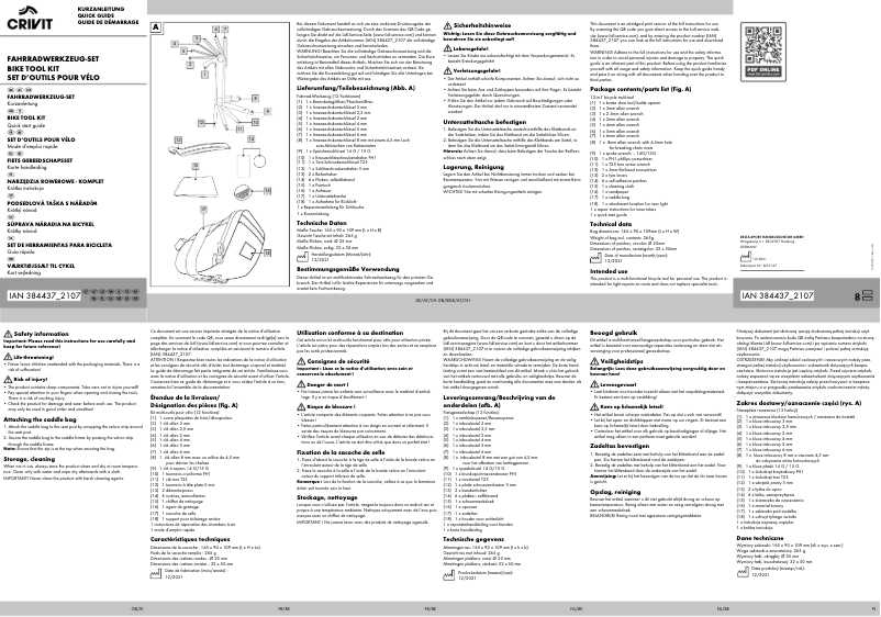 Page n°1 - Manuel utilisateur Crivit IAN 384437