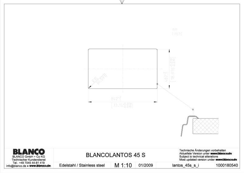 Image de la première page du manuel de l'appareil LANTOS 45 S