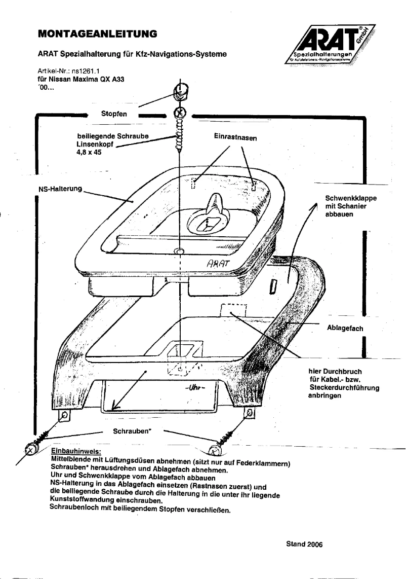 Image de la première page du manuel de l'appareil NS1261.1