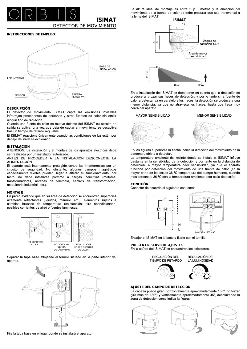Página 1 del manual Manual de usuario Orbis Isimat