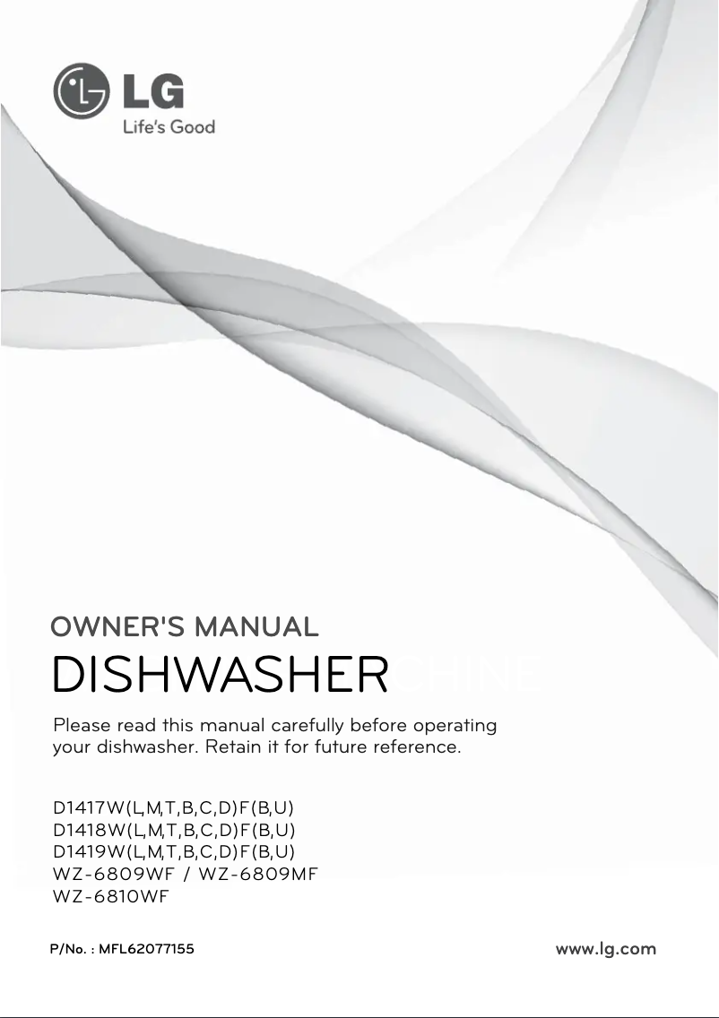 Página 1 del manual Manual de usuario LG D1418TF