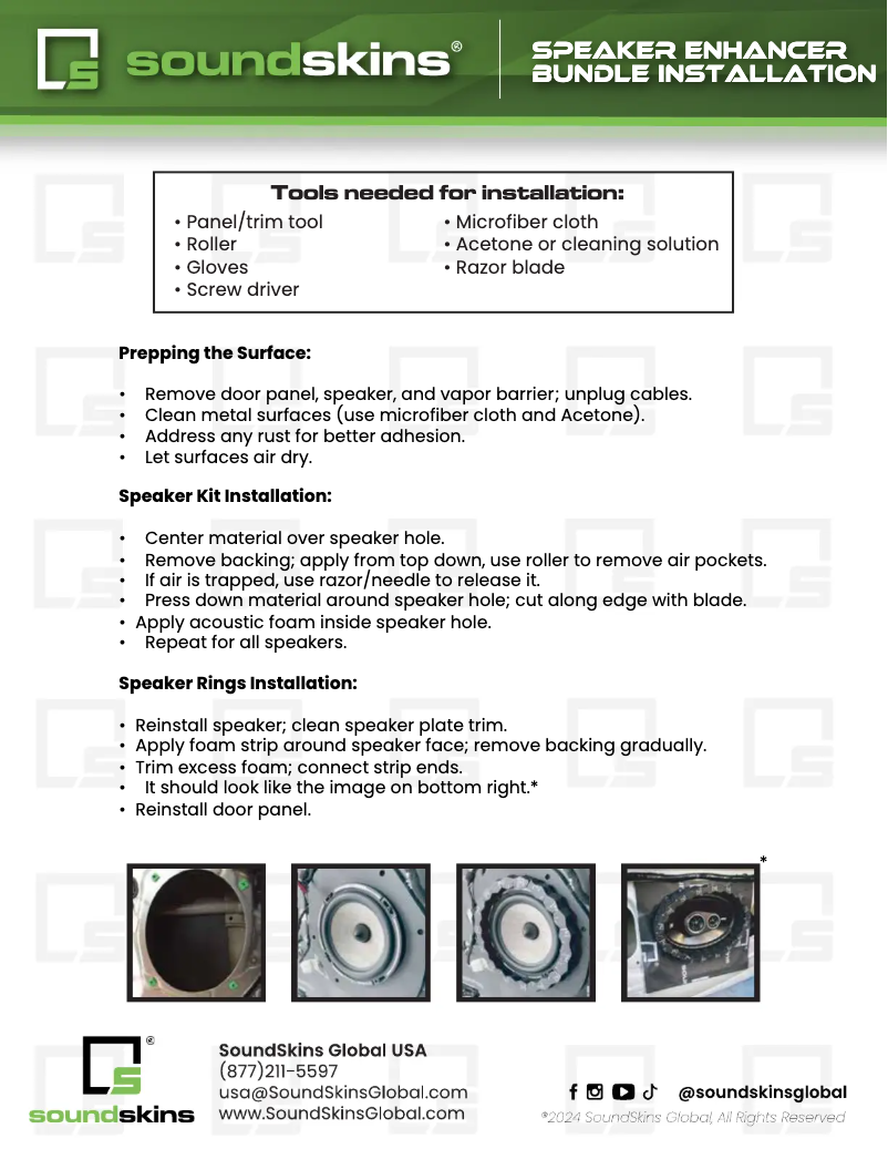 Página 1 del manual Manual de usuario Soundskins SSK-SEK
