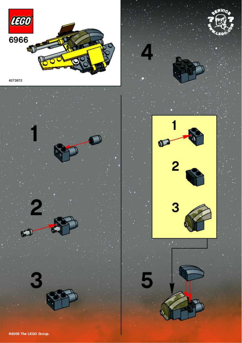 Page 1 de la notice Manuel utilisateur Lego Mini Jedi Star Fighter