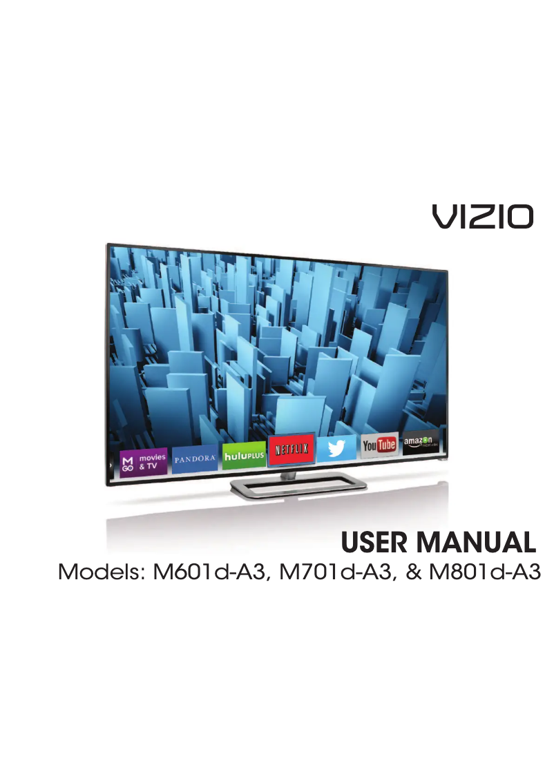 Image de la première page du manuel de l'appareil M801D-A3R