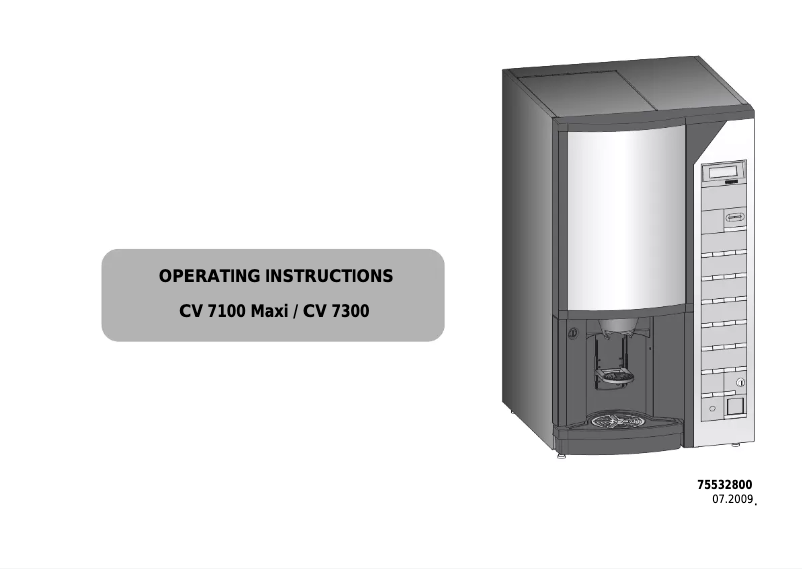 Page 1 de la notice Manuel utilisateur Douwe Egberts Cafitesse 2100