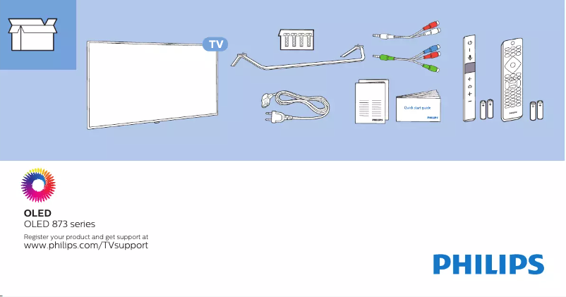 Page n°1 - Guide de démarrage rapide Philips 65OLED873