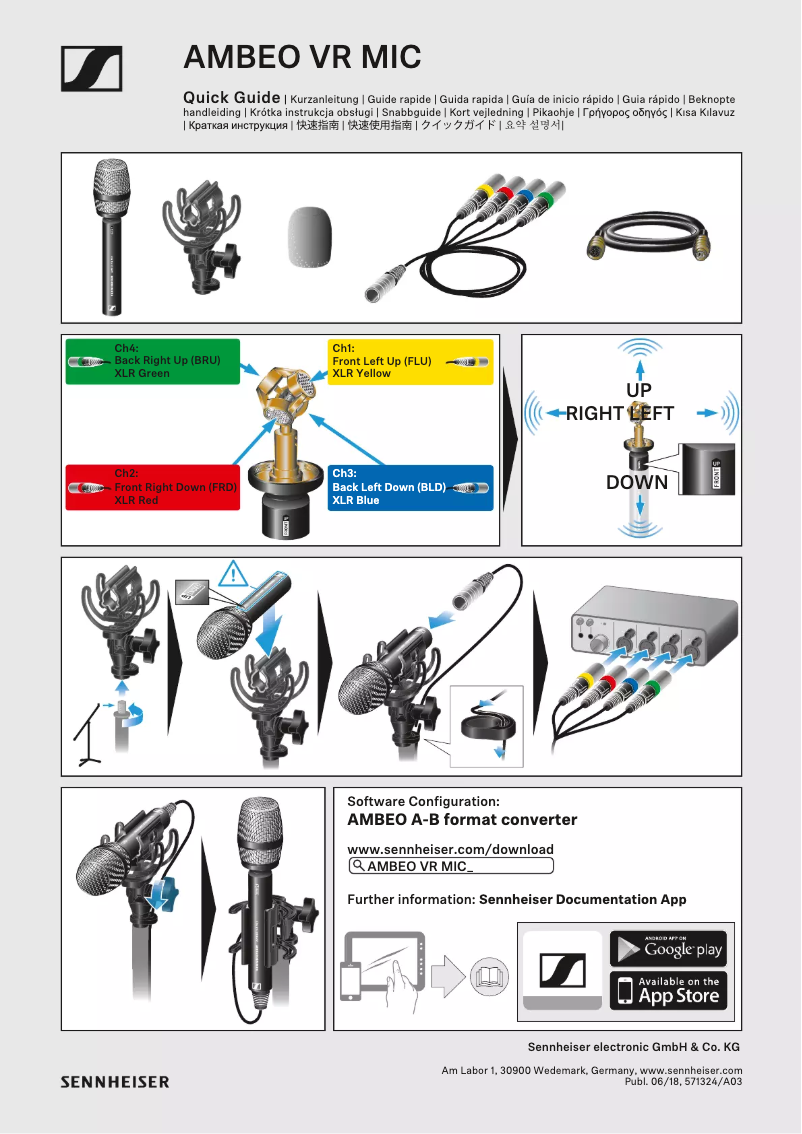 Page n°1 - Manuel utilisateur Sennheiser Ambeo VR MIC