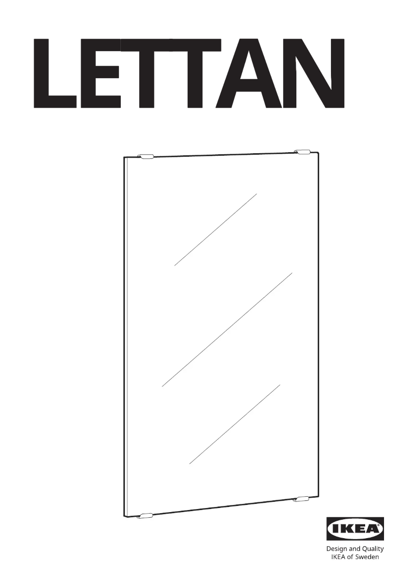 Page 1 de la notice Manuel utilisateur Ikea LETTAN 305.564.08