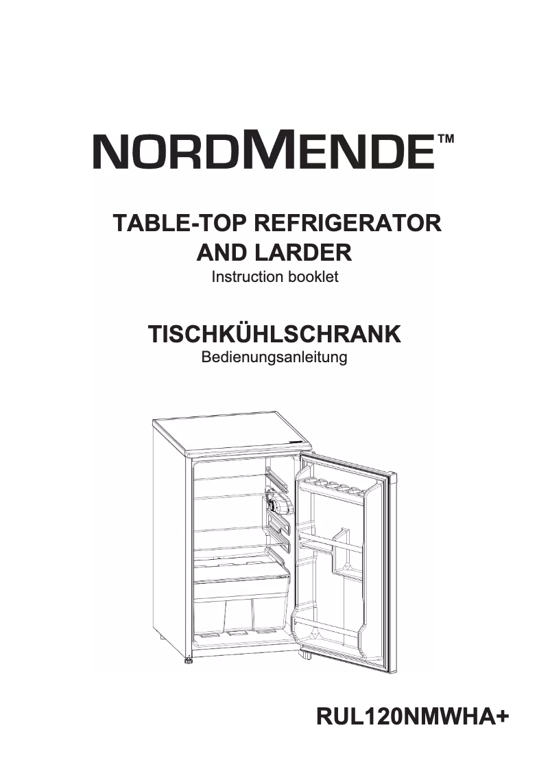 Page 1 de la notice Manuel utilisateur Nordmende RUL120NMWHA