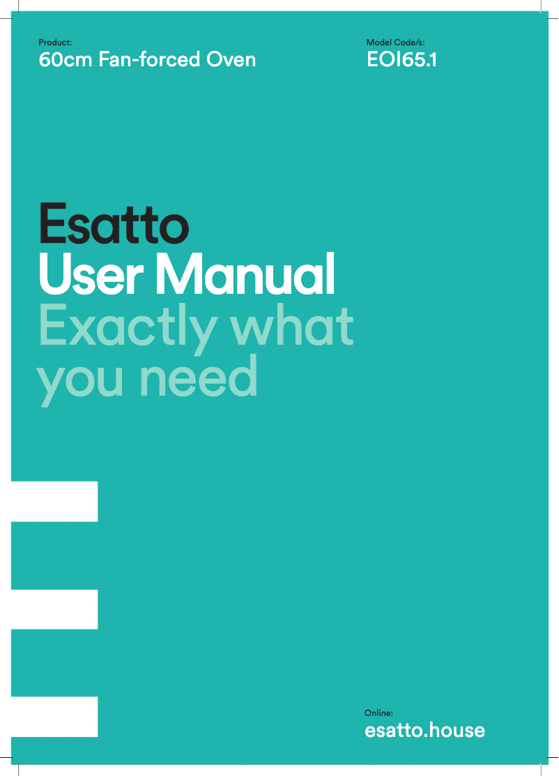 Page n°1 - Manuel utilisateur Esatto EOI65.1