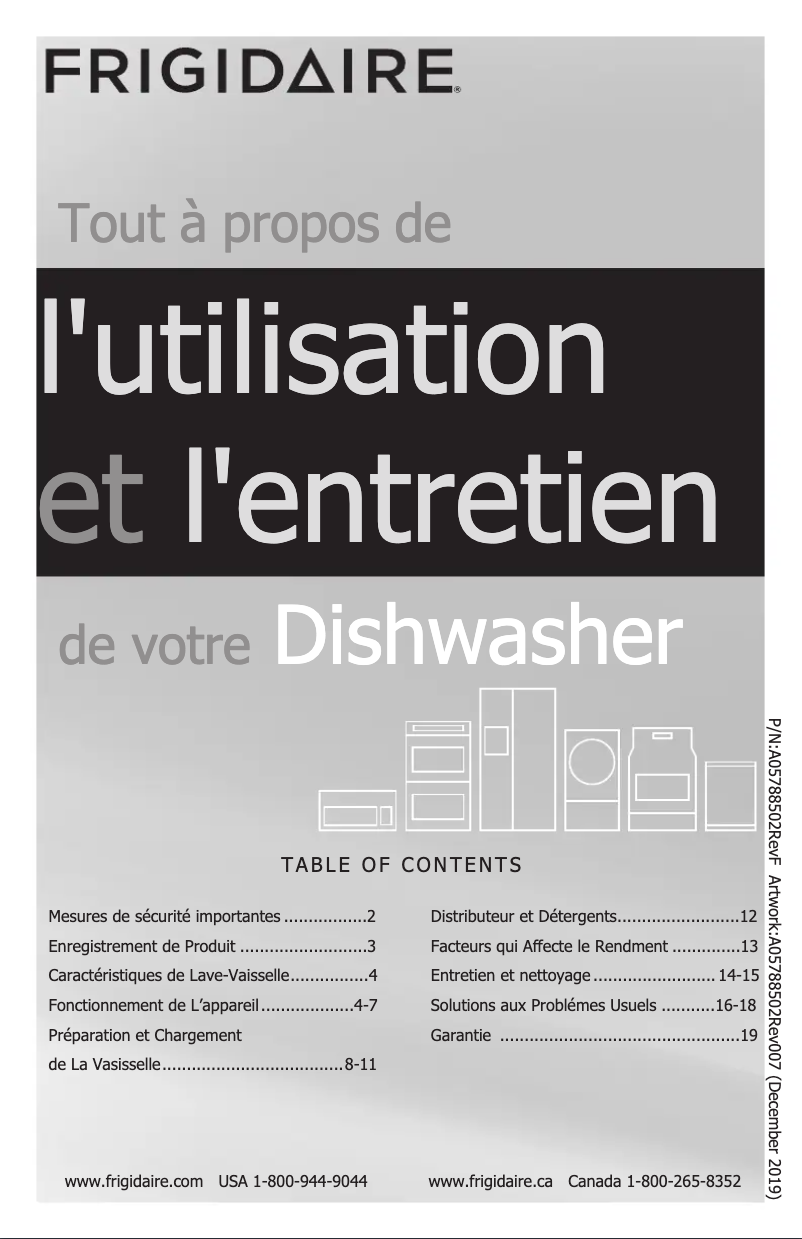 Page n°1 - Manuel utilisateur Frigidaire FGID2466QD