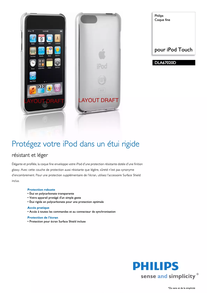 Page n°1 - Manuel utilisateur Philips DLA67020D