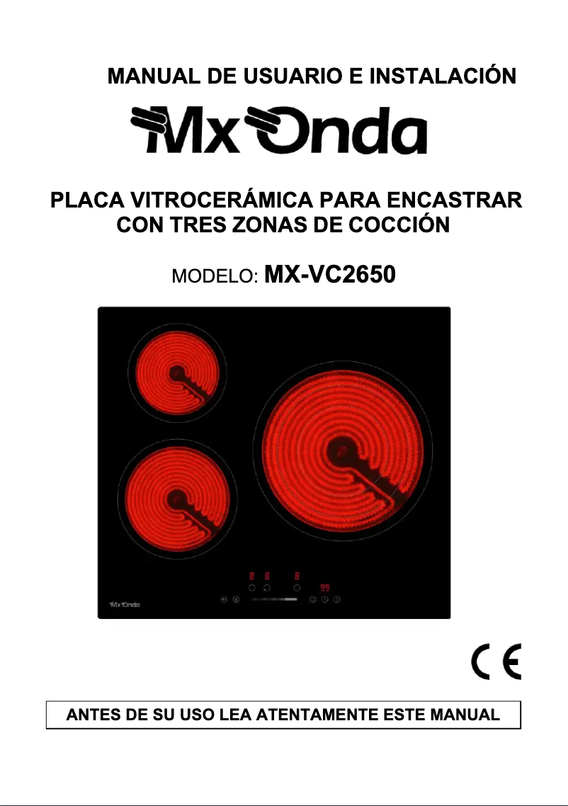 Page 1 of the manual User Manual Mx Onda MX-VC2650