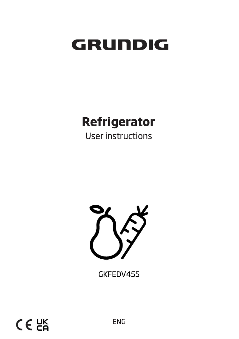 Page 1 de la notice Manuel utilisateur Grundig GKFEDV455