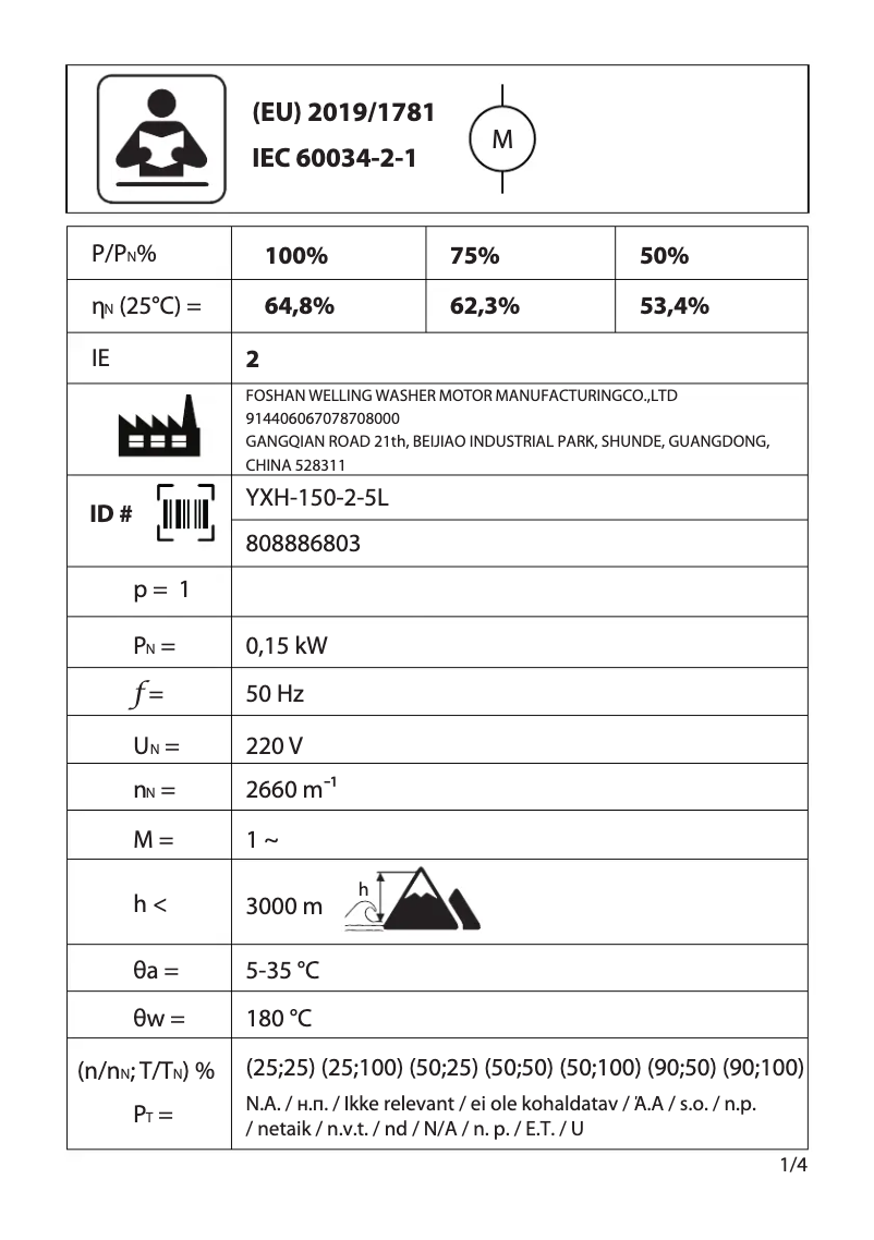 Page 1 de la notice Manuel utilisateur Electrolux EW6C527P
