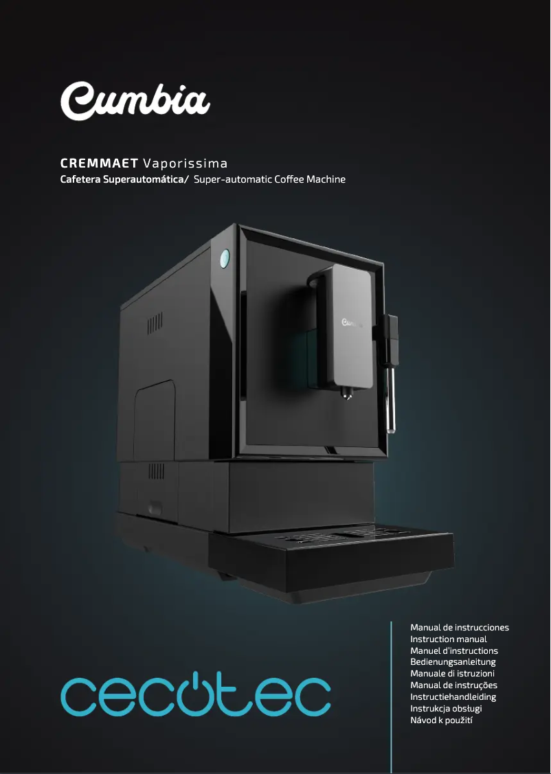 Page n°1 - Manuel utilisateur Cecotec Power Matic-ccino Vaporissima