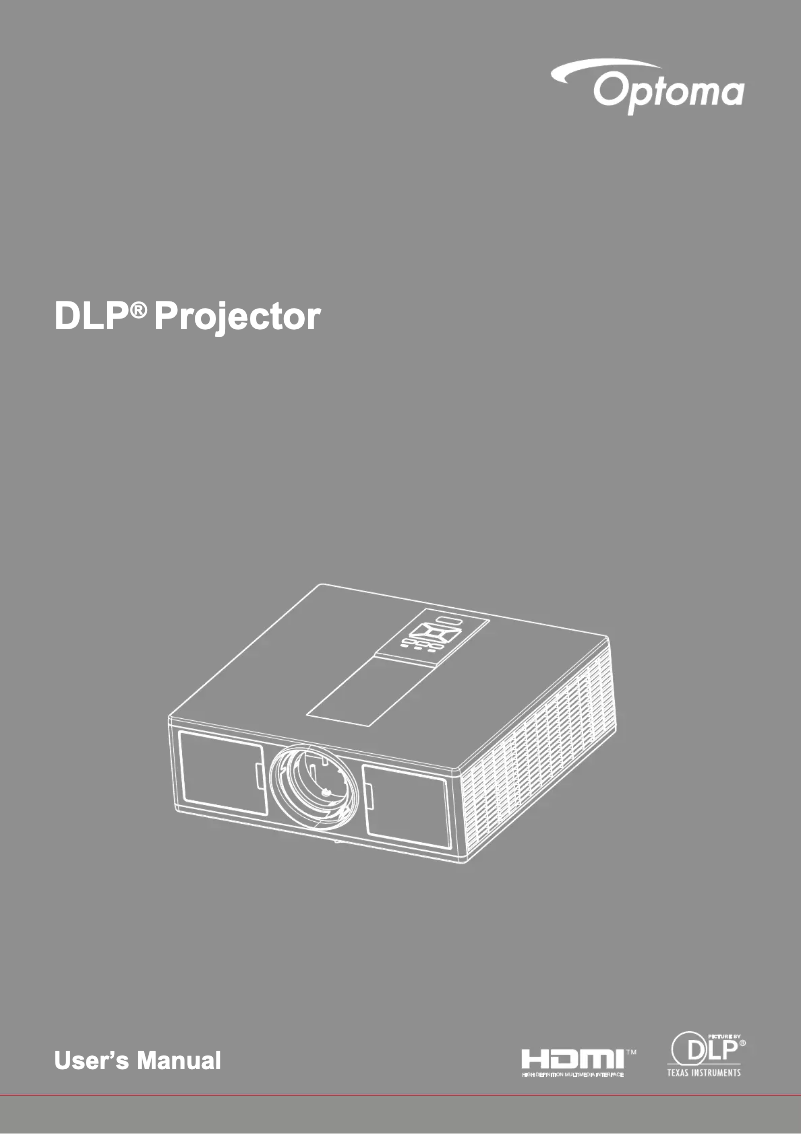 Page 1 de la notice Manuel utilisateur Optoma ZU510T