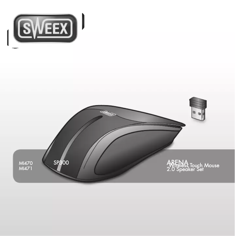 Page 1 de la notice Manuel utilisateur Sweex Wireless Touch MI470