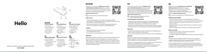 Page 1 de la notice Manuel utilisateur RAVPower RP-PB061