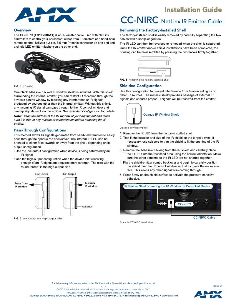Image de la première page du manuel de l'appareil CC-NIRC