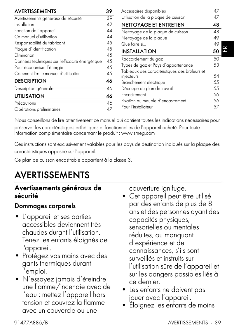 Page n°1 - Mode d'emploi Smeg PV164N2
