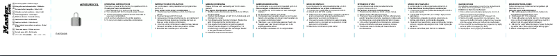 Page 1 de la notice Manuel utilisateur Master Lock 4670EURDCOL