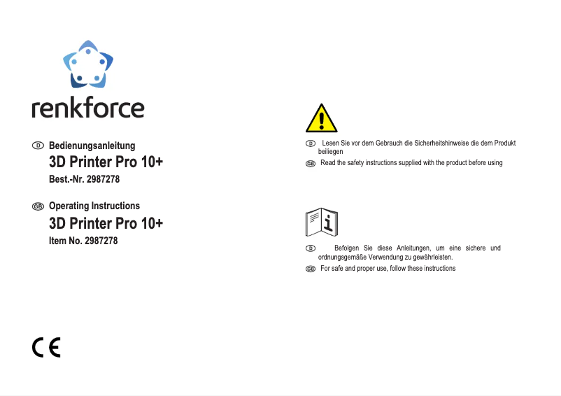 Página 1 del manual Manual de usuario Renkforce Pro 10+