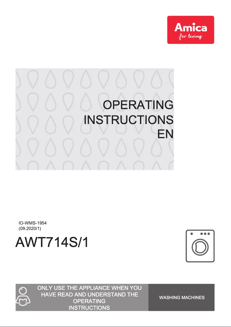 Página 1 del manual Manual de usuario Amica AWT714S