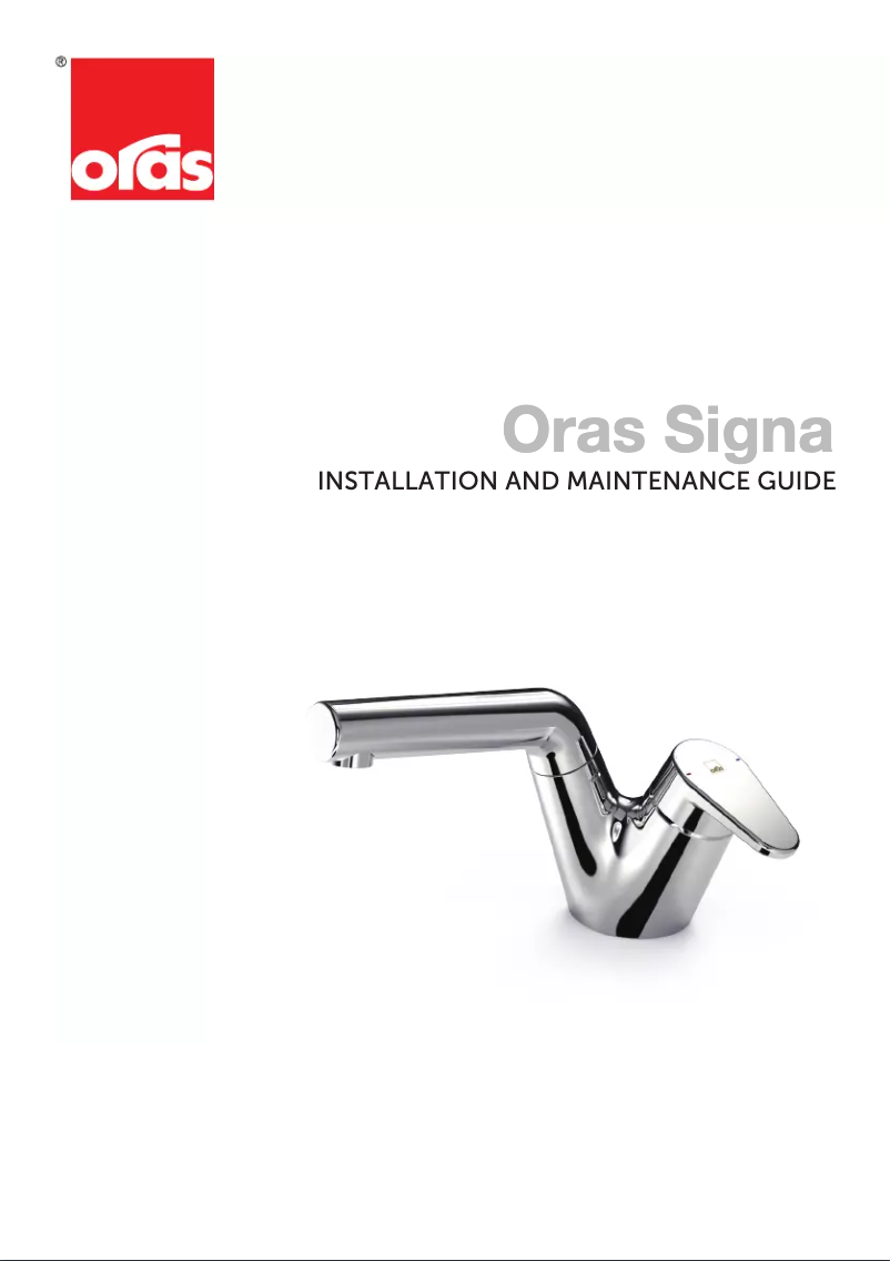 Page n°1 - Manuel utilisateur Oras Signa 2216F